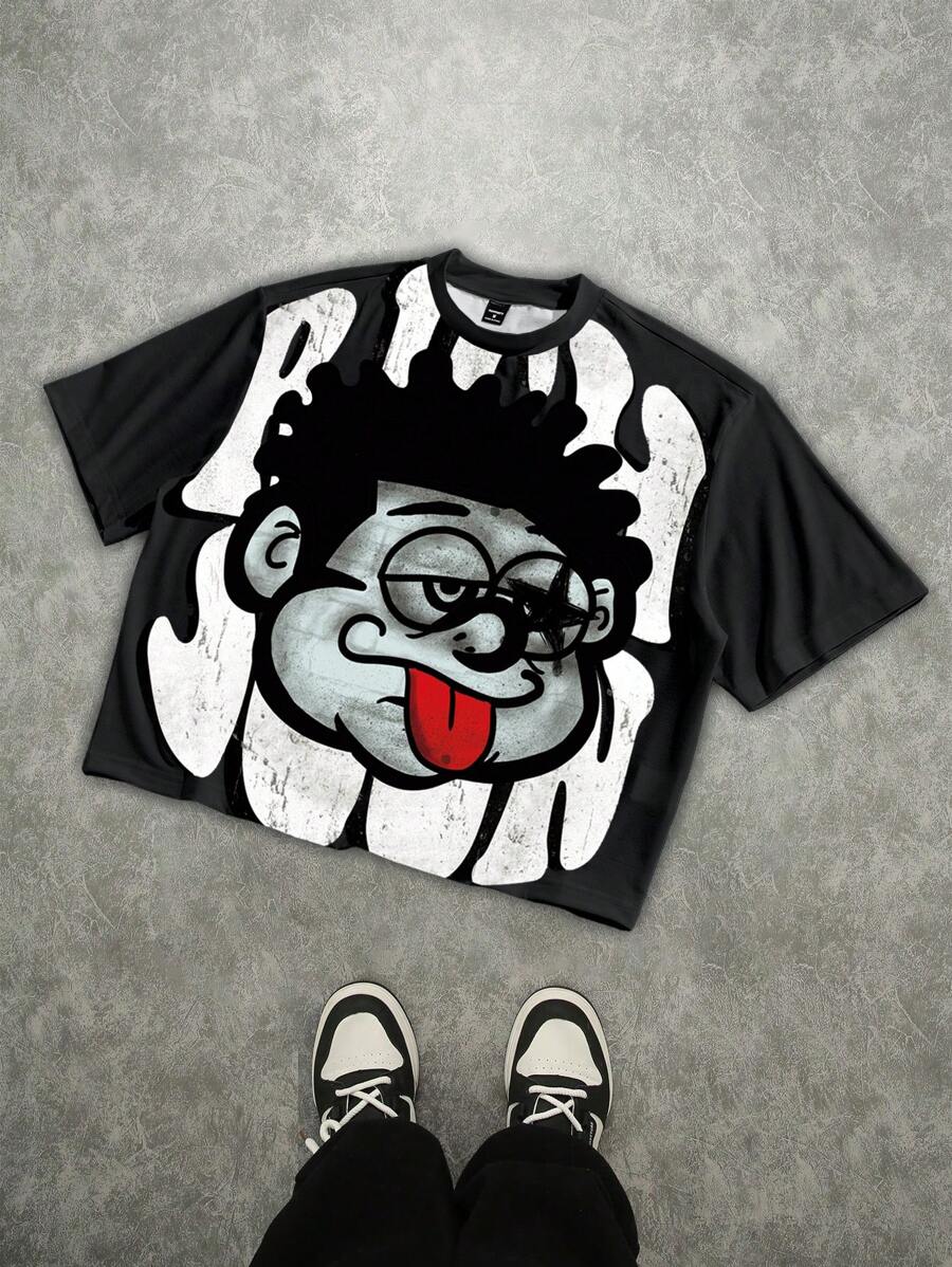 Quirky Street Fashion - Roghcode Men's Street Loose Distressed Quirky