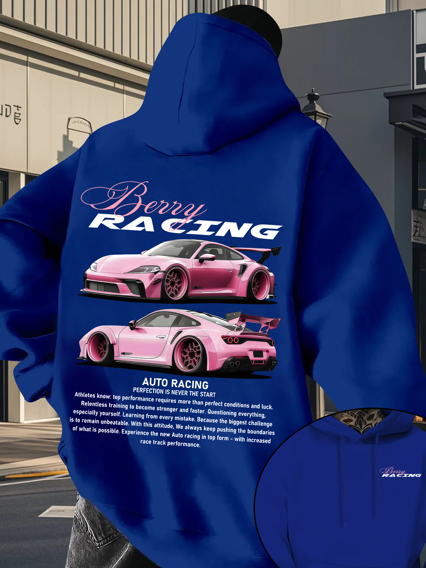 Street Fashion Elements - Men's Instagram style car printed sweatshirt