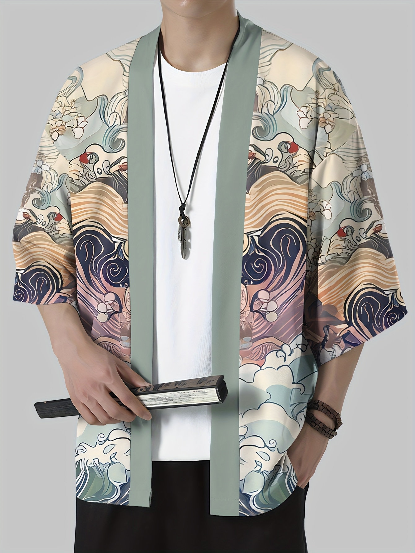 Street Fashion Kimono - 2026 Summer New Men's Kimono with