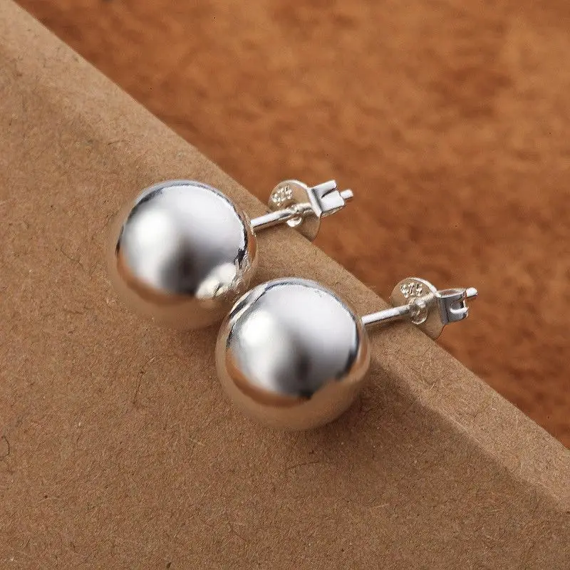 925 Sterling Silver classic 8m - Street Fashion Earrings recension och pris