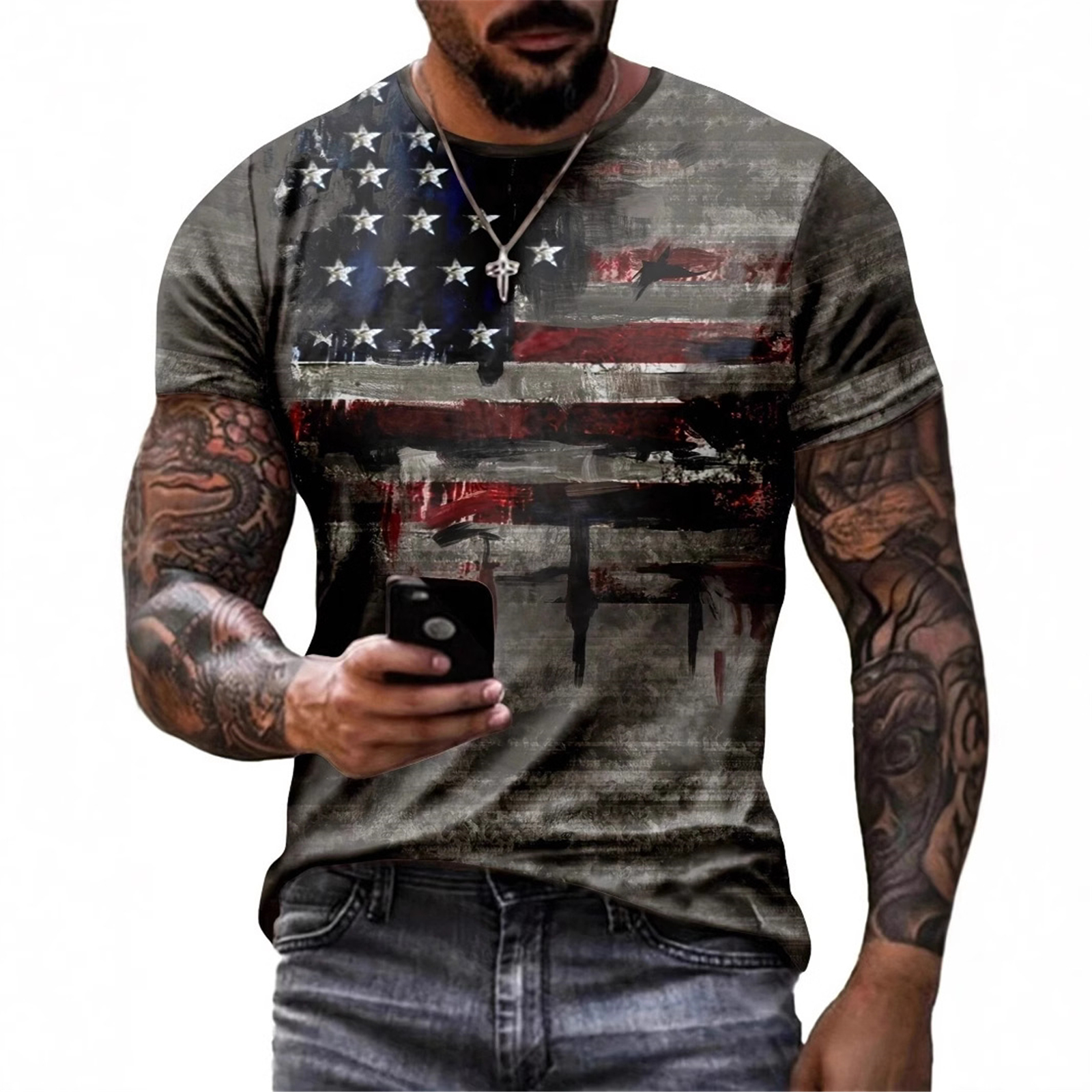 Men'S USA Independence Day Fla - Street Fashion Europe recension och pris