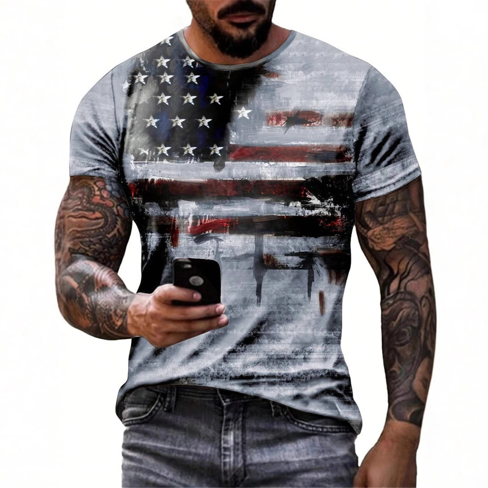 Men'S USA Independence Day Fla - Street Fashion Europe recension och pris