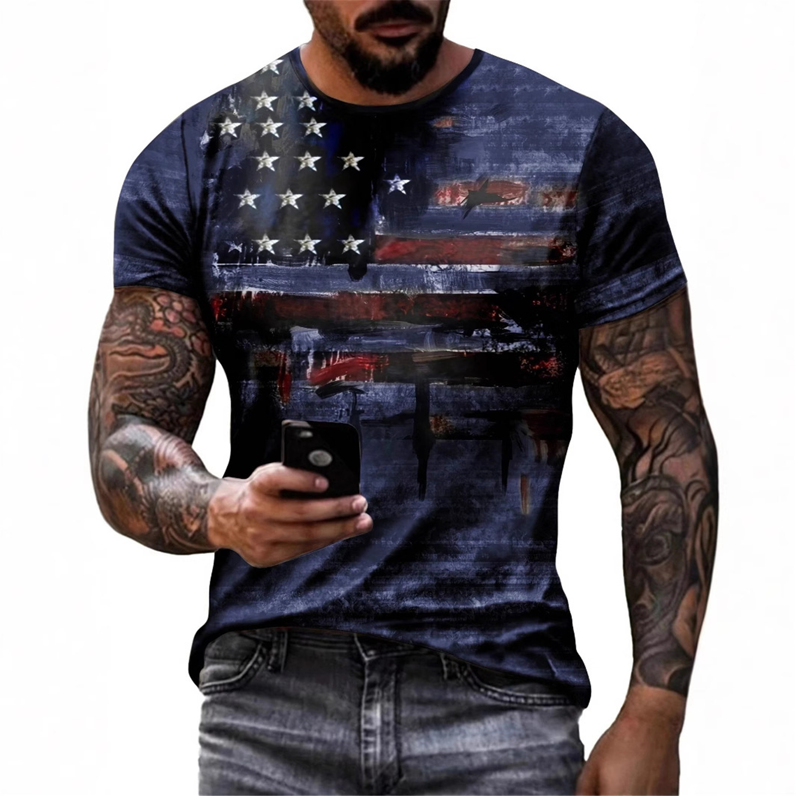 Men'S USA Independence Day Fla - Street Fashion Europe recension och pris