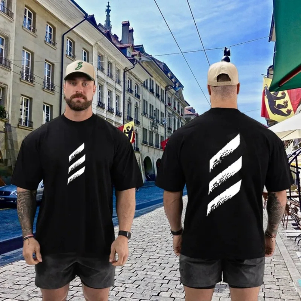 Gym Sports Muscle Men's Cotton - Street Fashion For Short Guys recension och pris