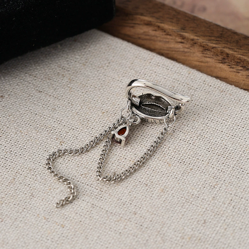 XIYANIKE Goth Skull Chain Tass - Street Fashion Earrings recension och pris