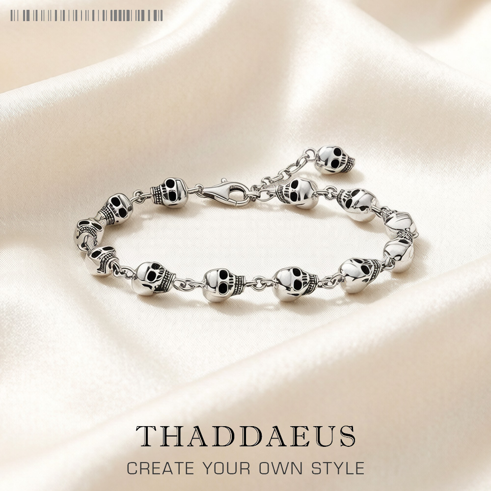 Skulls Link Chain Bracelets Pu - Street Fashion Europe recension och pris