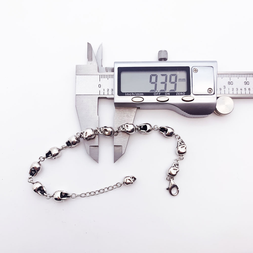 Skulls Link Chain Bracelets Pu - Street Fashion Europe recension och pris