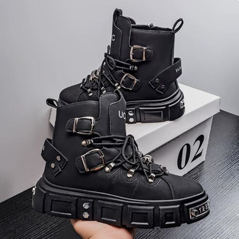 Luxury Rivet Black High top Sn - Street Fashion Luxury recension och pris