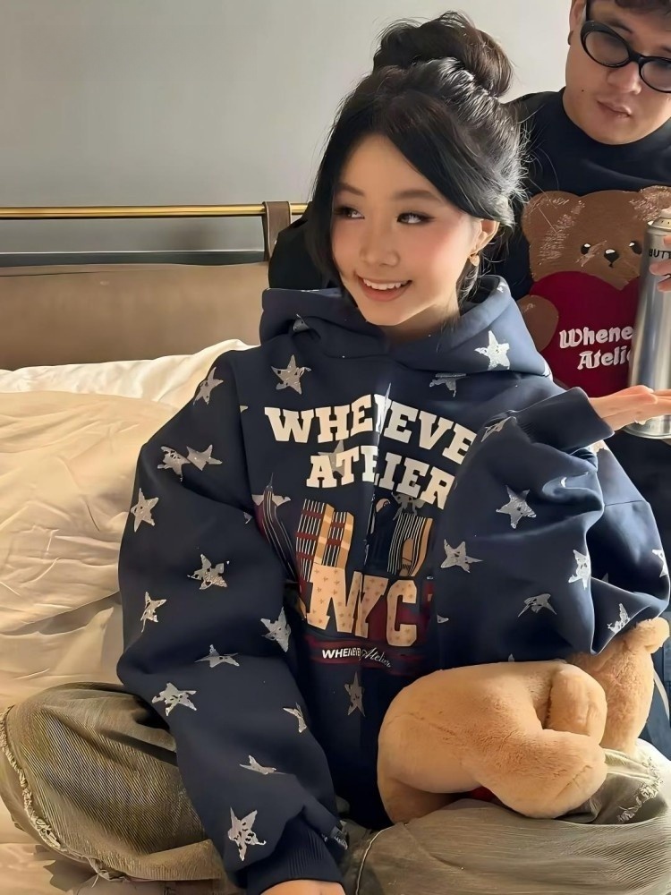 Women's Oversized Hoodie Sweat - Oversized Crewneck Fleece recension och pris