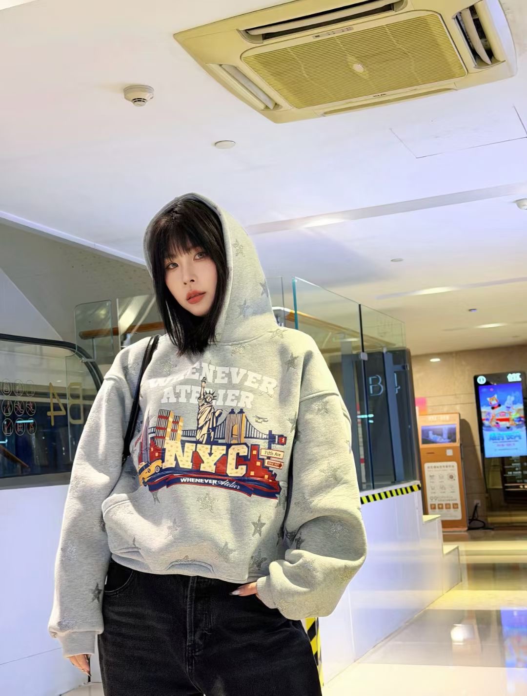 Women's Oversized Hoodie Sweat - Oversized Crewneck Fleece recension och pris