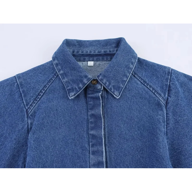 Vintage Denim Shirt for Women  - Street Fashion Kimono recension och pris