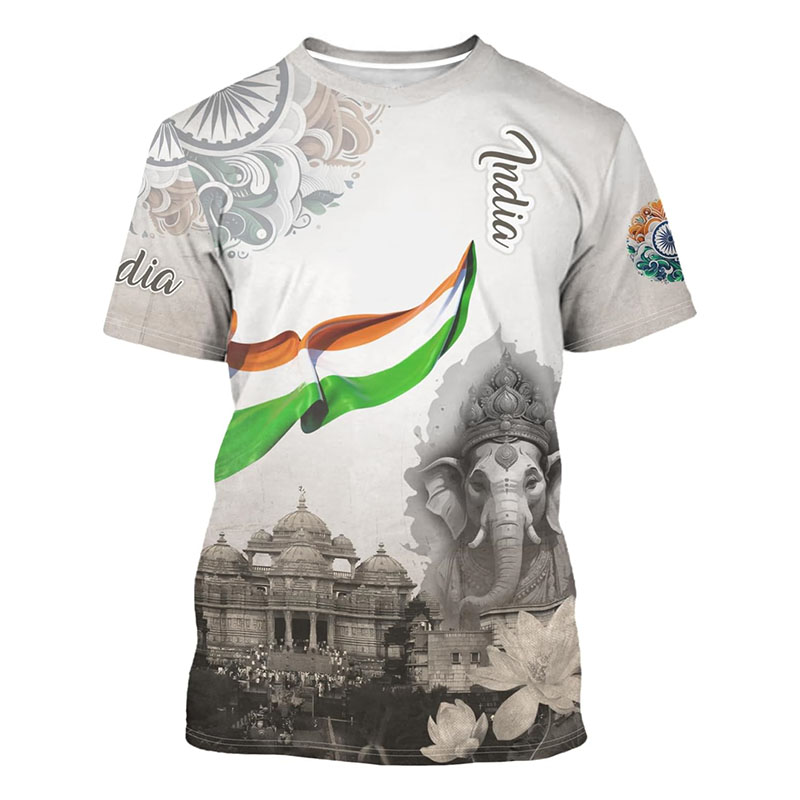 India Flag Print T-shirt Men's - Street Fashion India recension och pris