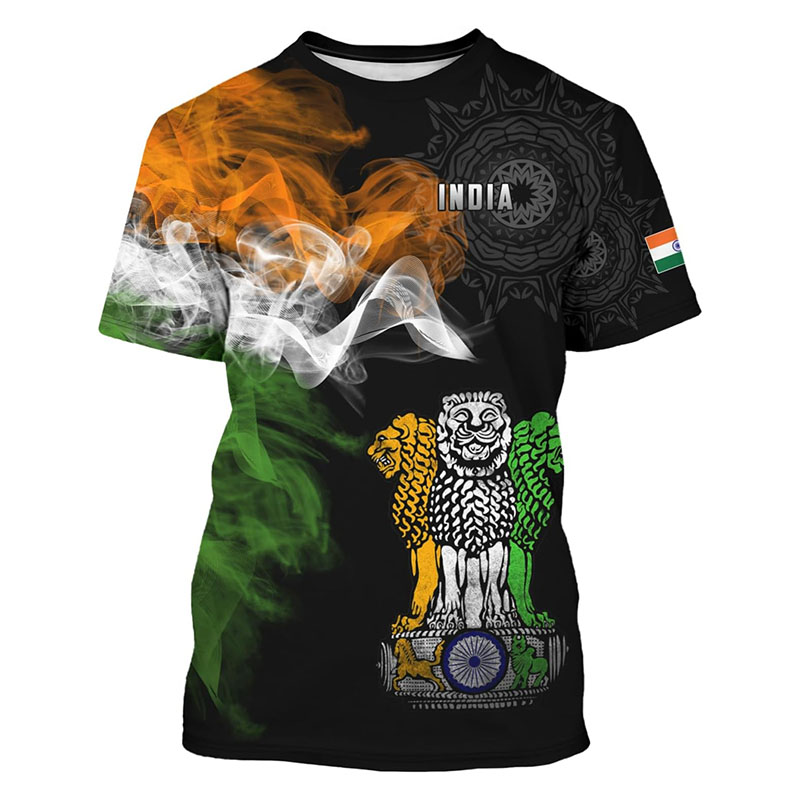 India Flag Print T-shirt Men's - Street Fashion India recension och pris