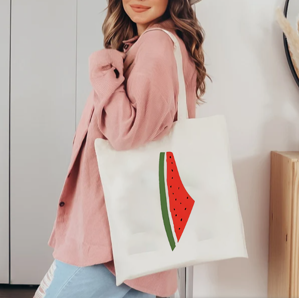 This Is Not A Watermelon Patte - Tote Bag Canvas Print recension och pris