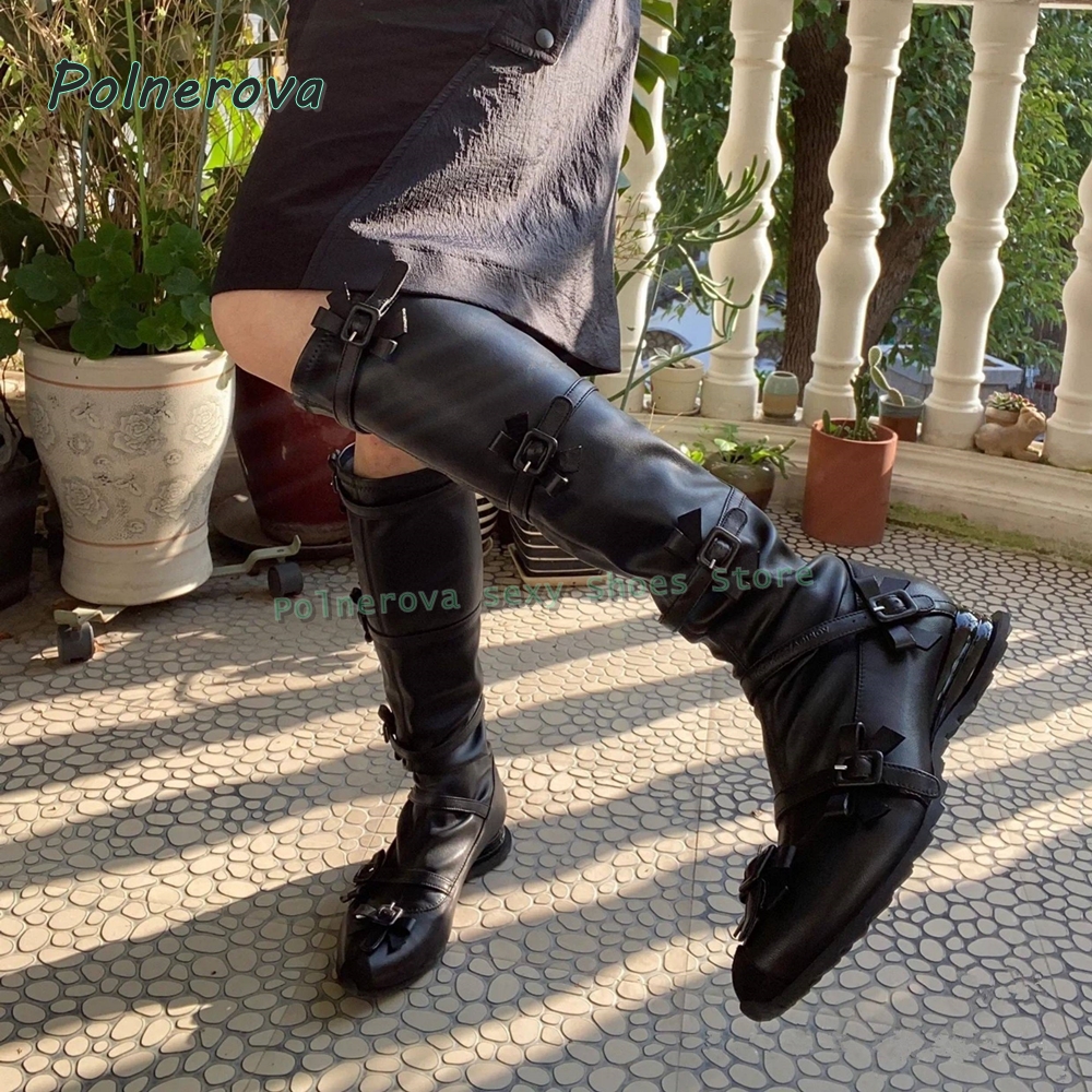 Black Bowknot Fashion Long Boo - Street Fashion Trends recension och pris