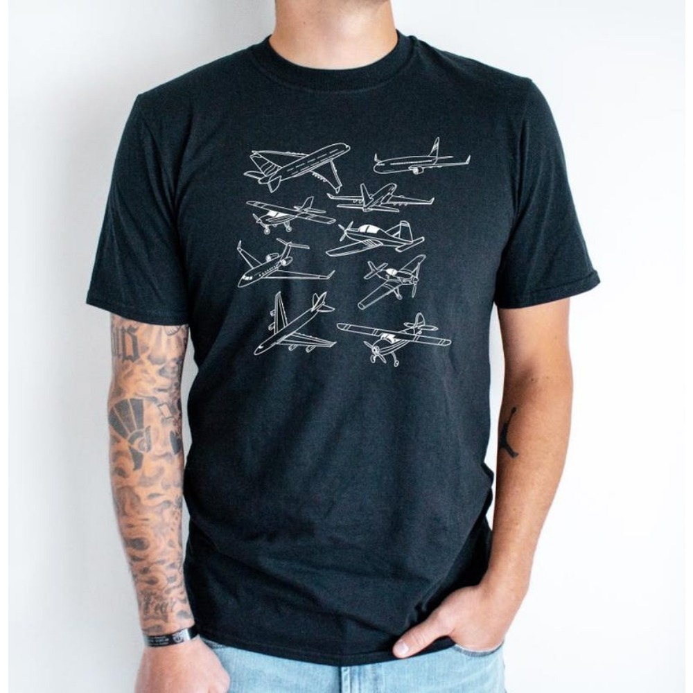 Types of Airplanes T-shirt Avi - Street Fashion Types recension och pris