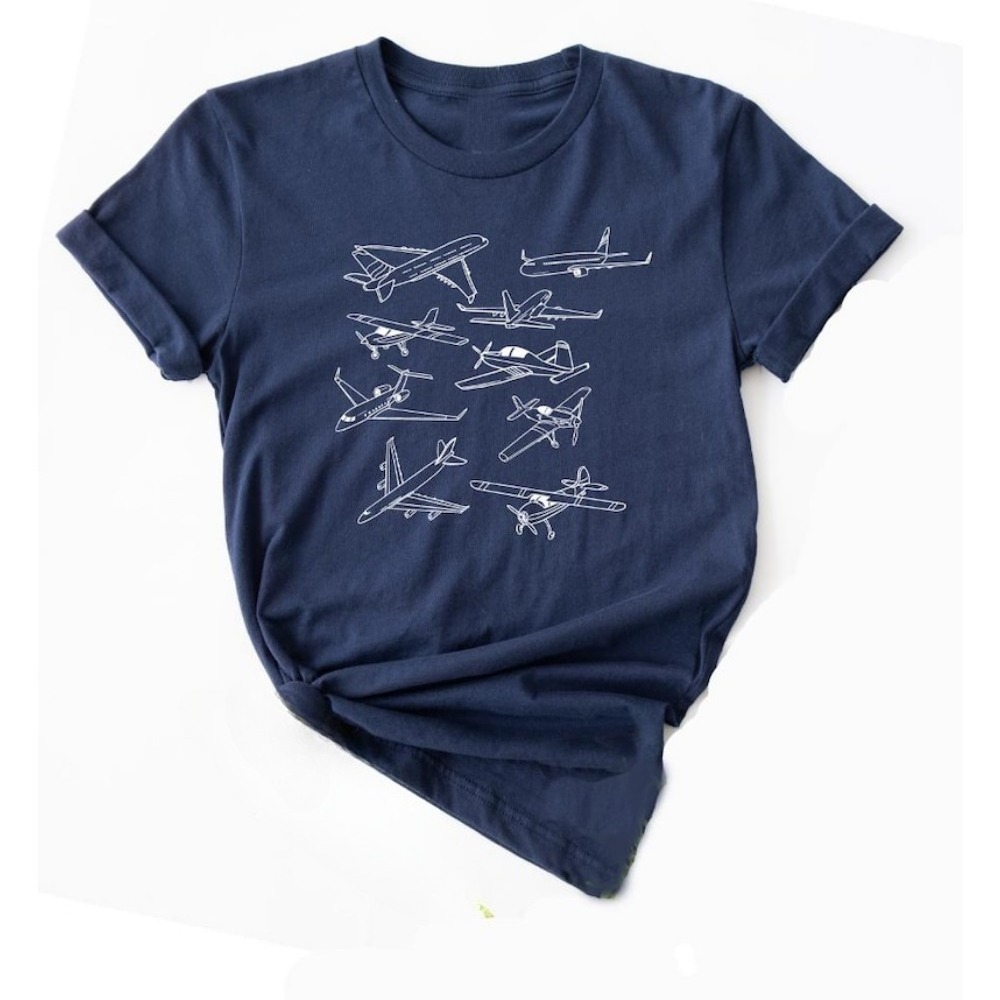 Types of Airplanes T-shirt Avi - Street Fashion Types recension och pris