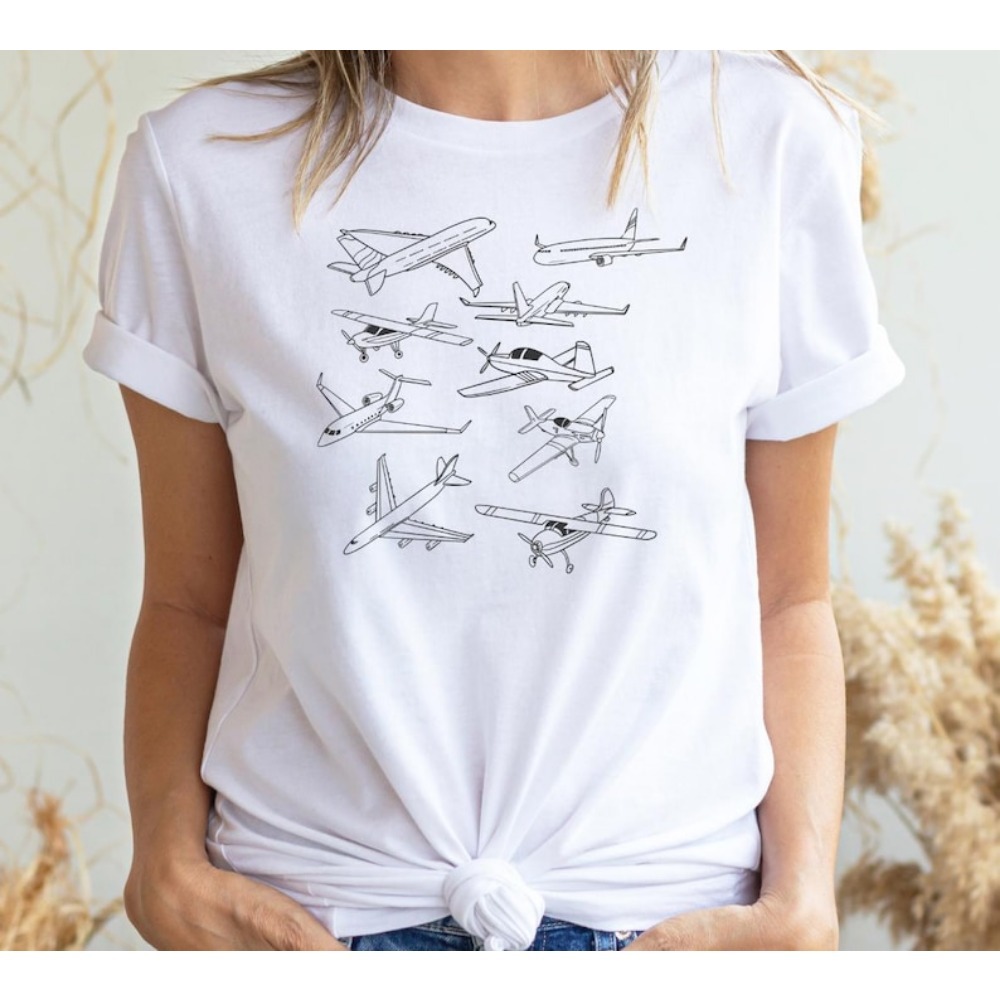 Types of Airplanes T-shirt Avi - Street Fashion Types recension och pris