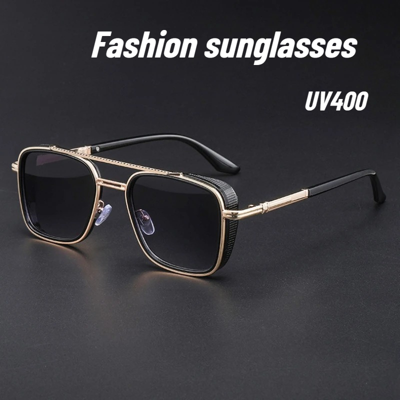 Retro Oval-framed Sunglasses M - Street Fashion Luxury recension och pris