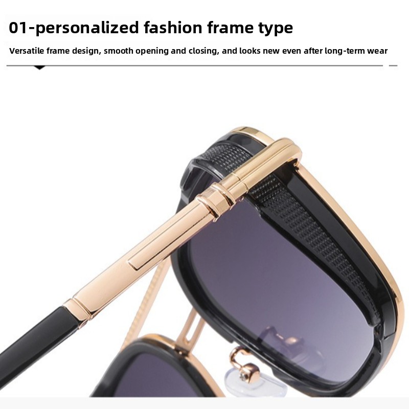 Retro Oval-framed Sunglasses M - Street Fashion Luxury recension och pris