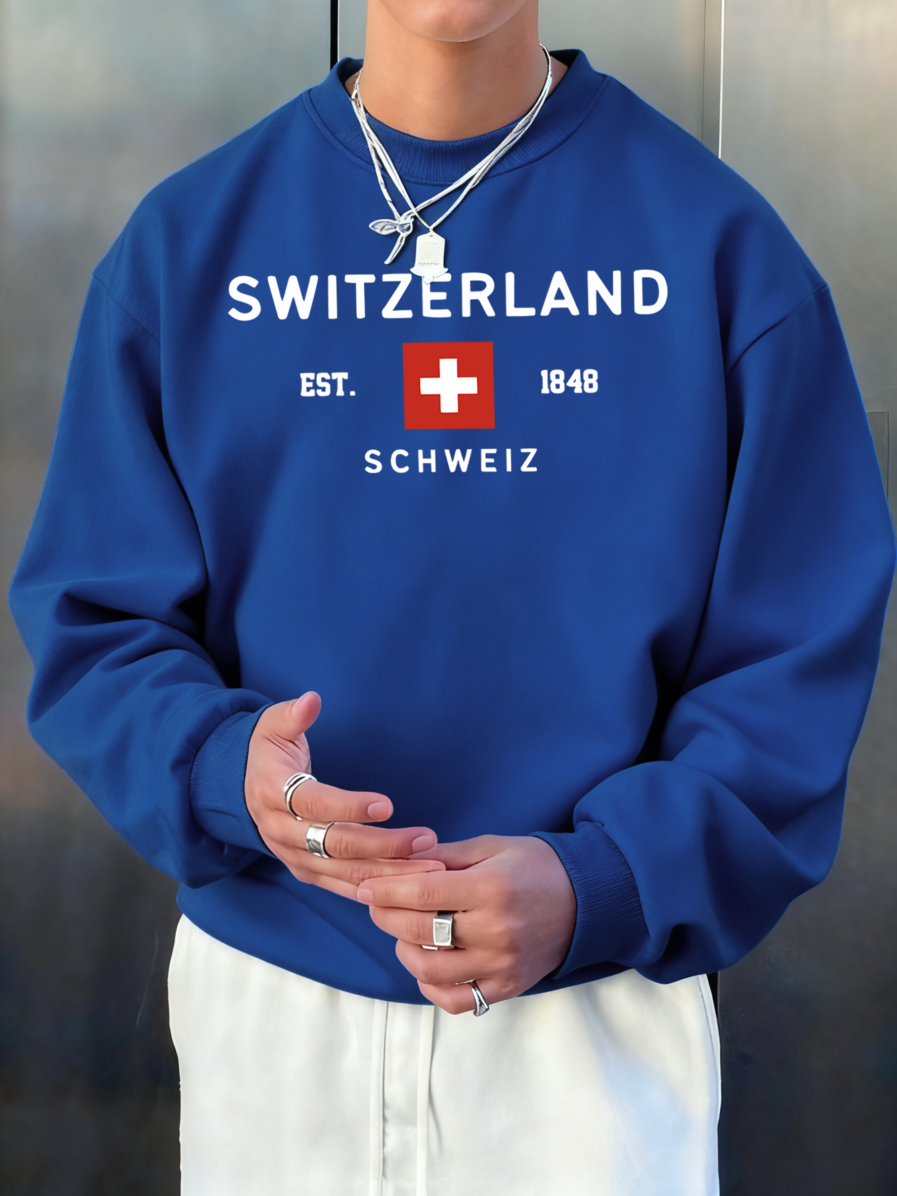 Switzerland Est 1848 Printing  - Street Fashion Elements recension och pris