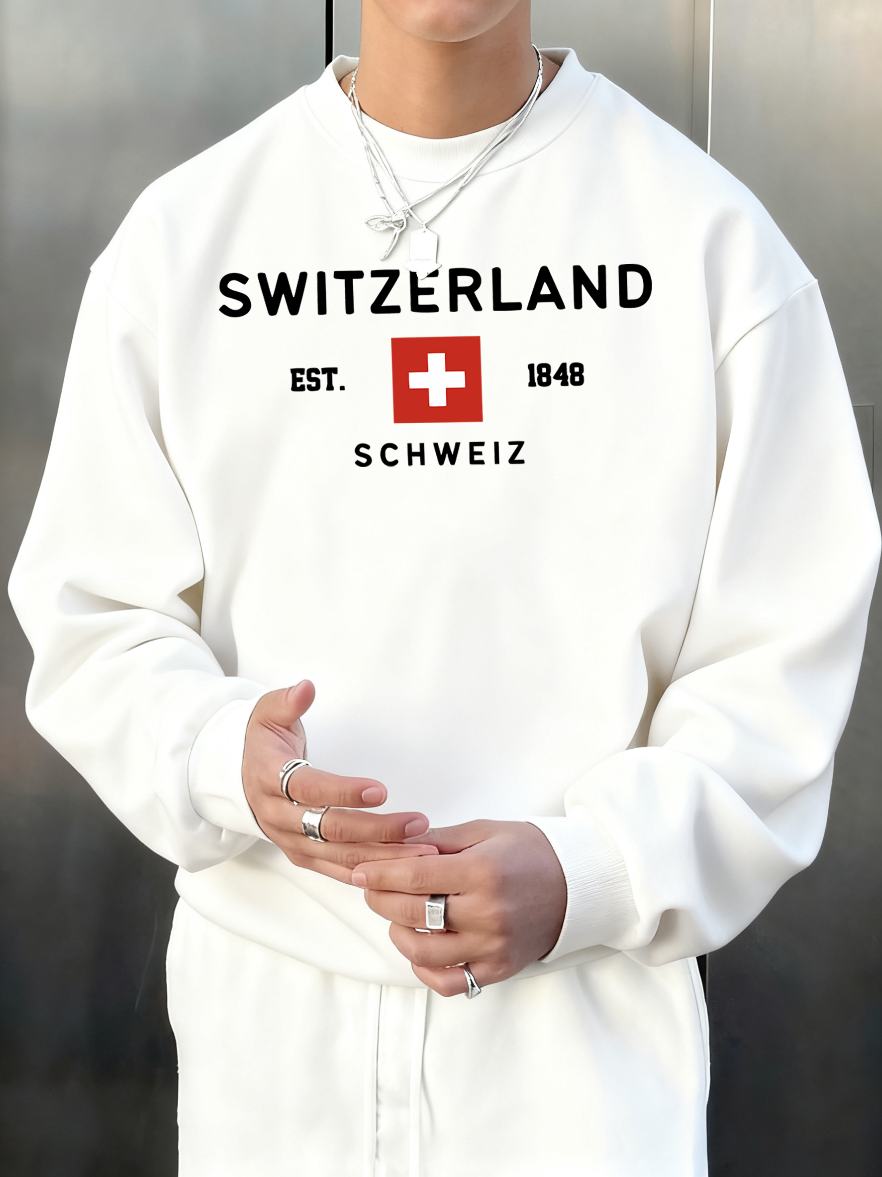 Switzerland Est 1848 Printing  - Street Fashion Elements recension och pris