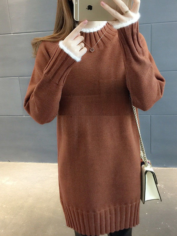 Women's Fleece Lined Oversized - Oversized Crewneck Fleece recension och pris
