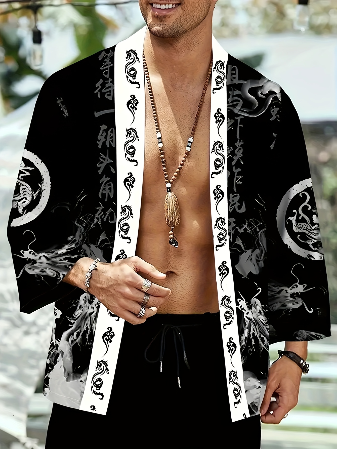 The 2026 summer new men's kimo - Street Fashion Kimono recension och pris