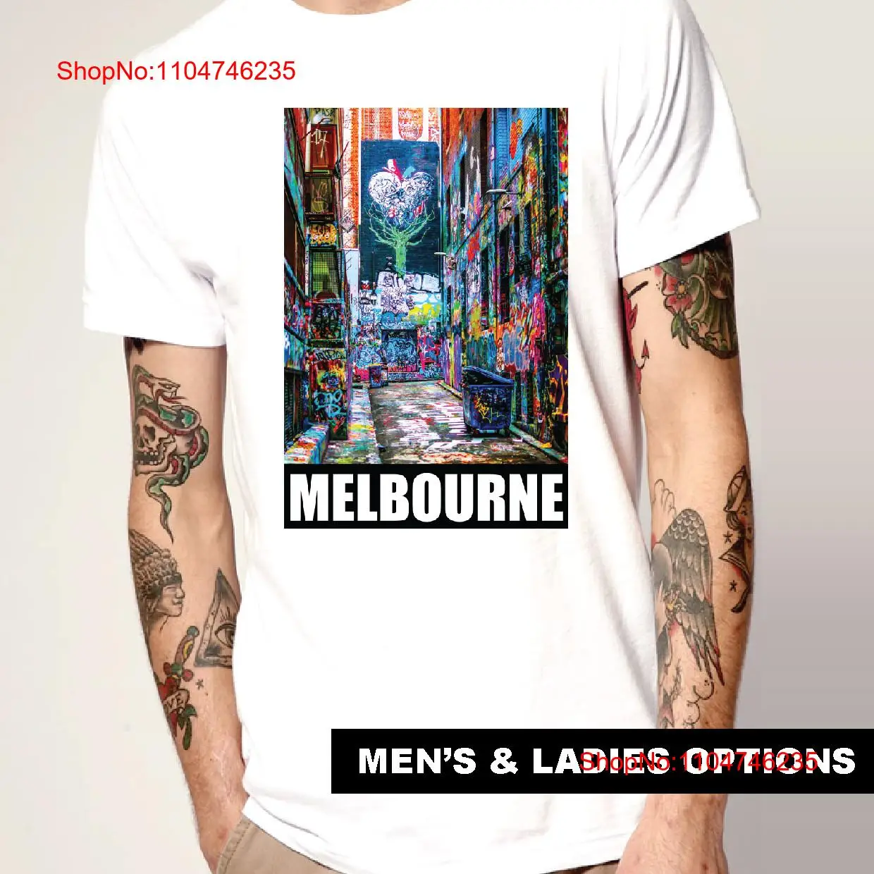Cool T Shirt Graffiti MELBOURN - Street Fashion Melbourne recension och pris