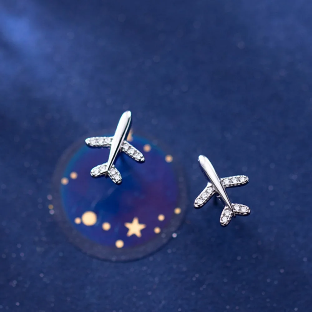 Simple Delicate Small Plane Ai - Street Fashion Earrings recension och pris
