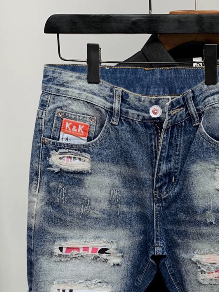 2026 Summer Ripped Straight Me - Street Fashion Luxury recension och pris