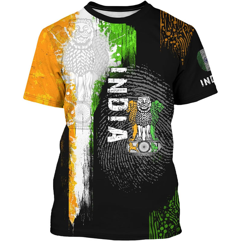 India Flag Print T-shirt Men's - Street Fashion India recension och pris
