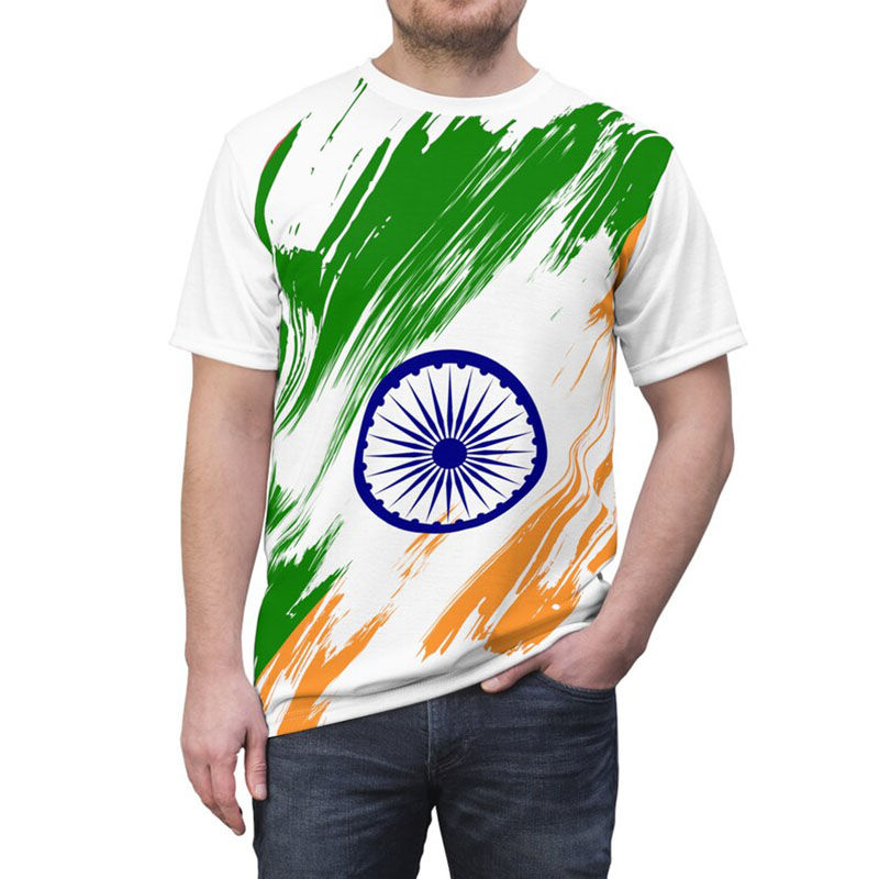 India Flag Print T-shirt Men's - Street Fashion India recension och pris