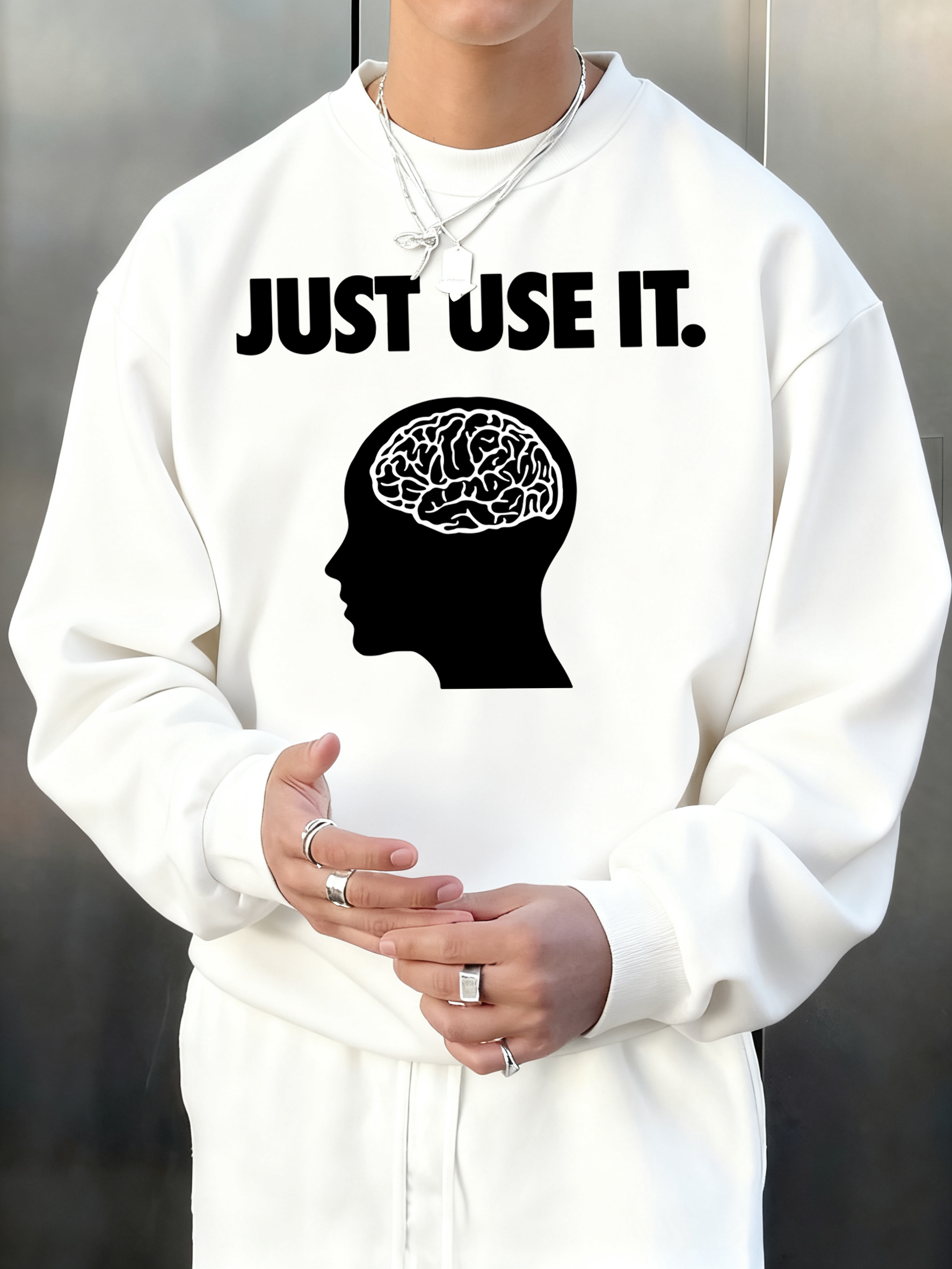 Brain Just Use It   Print Male - Street Fashion Elements recension och pris