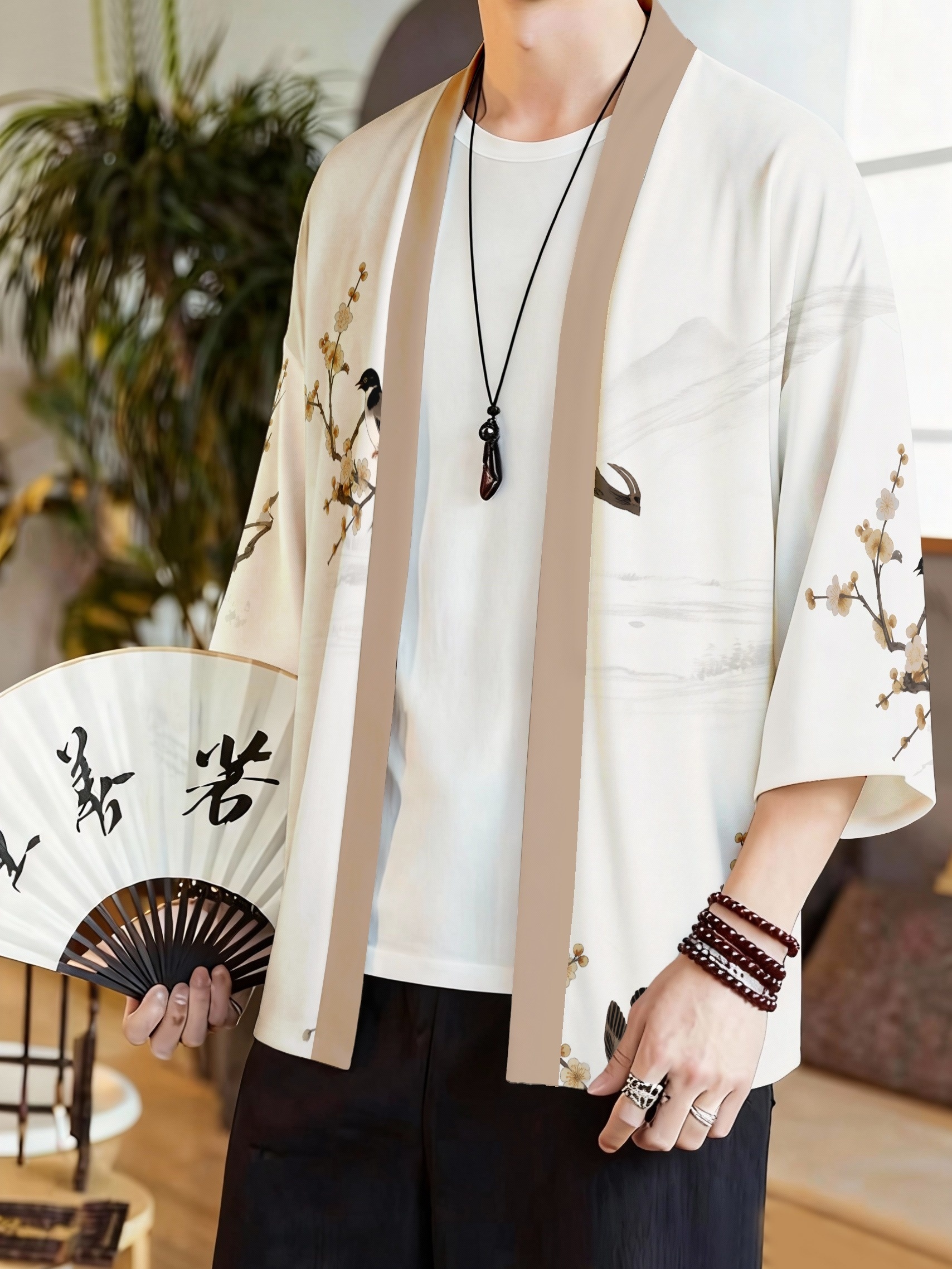 2026 Summer New Men's Kimono 3 - Street Fashion Kimono recension och pris