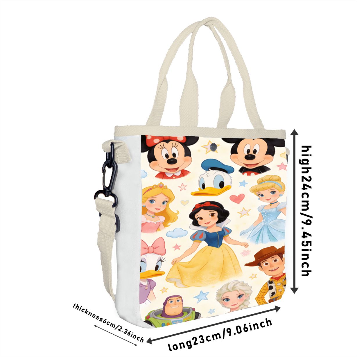 Multifunctional Princess Tote  - Tote Bag Canvas Print recension och pris