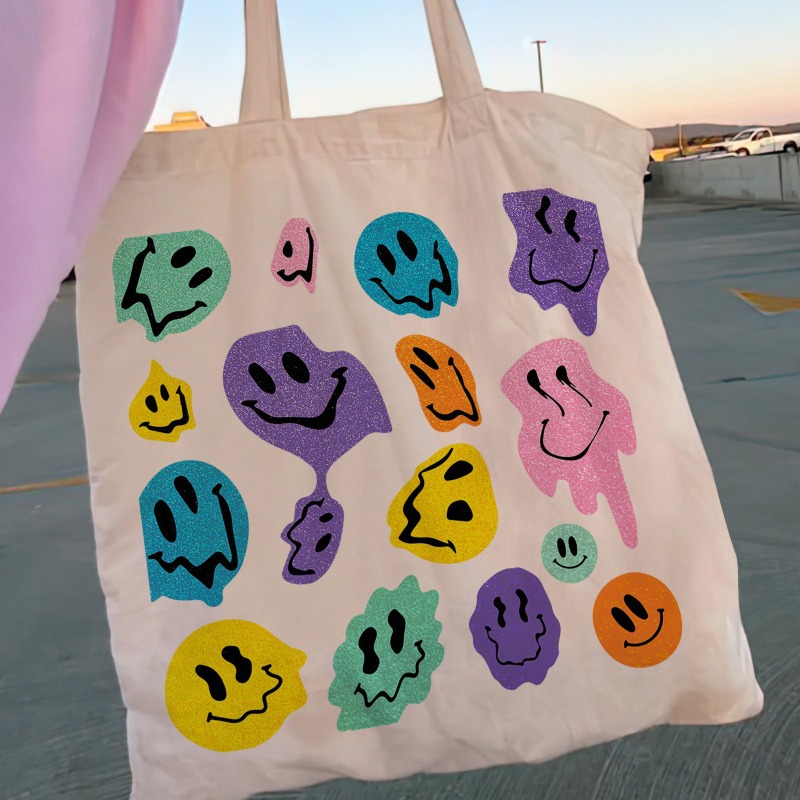Flower Power Printed Printed C - Tote Bag Canvas Print recension och pris