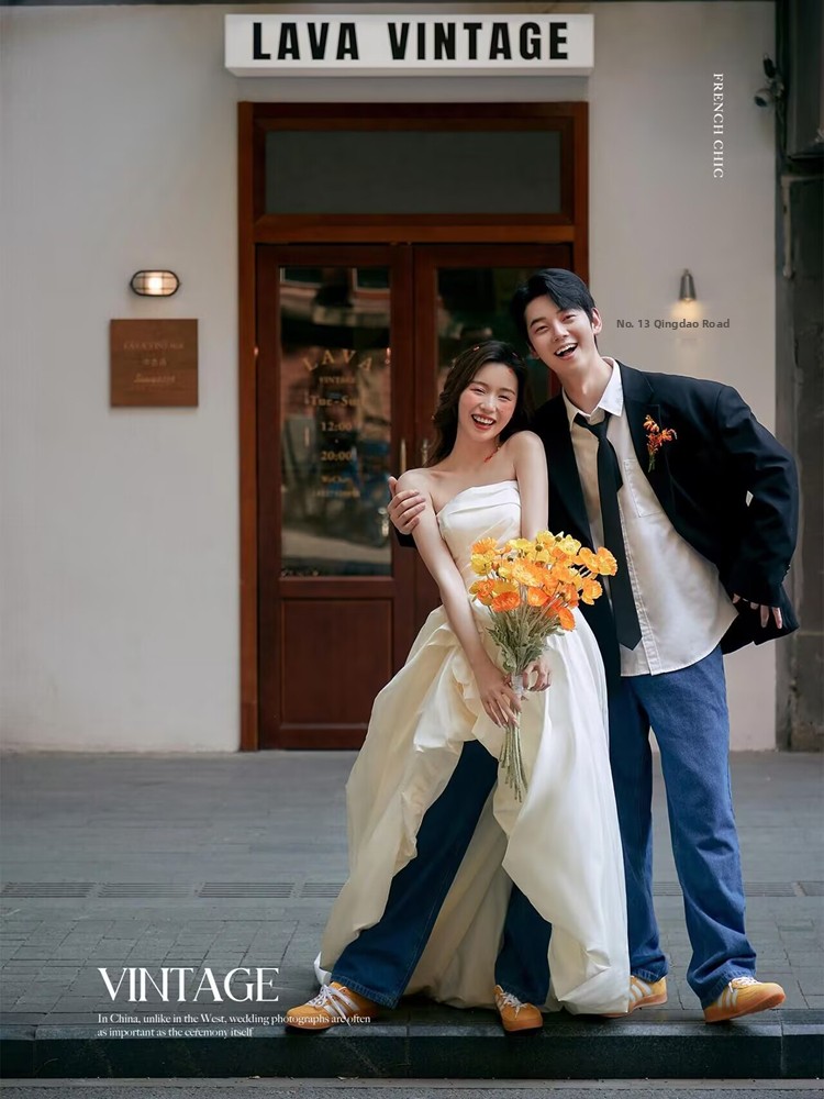 Korean Style Denim Young Coupl - Street Fashion Couple recension och pris