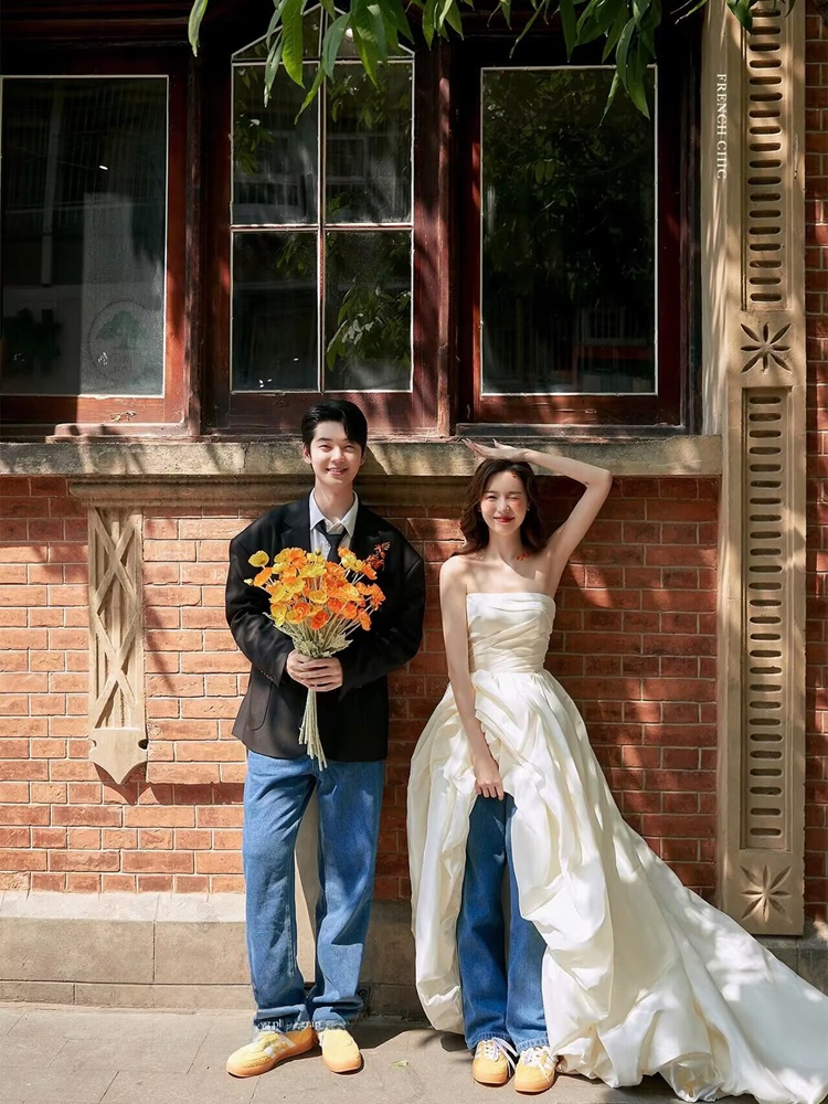 Korean Style Denim Young Coupl - Street Fashion Couple recension och pris