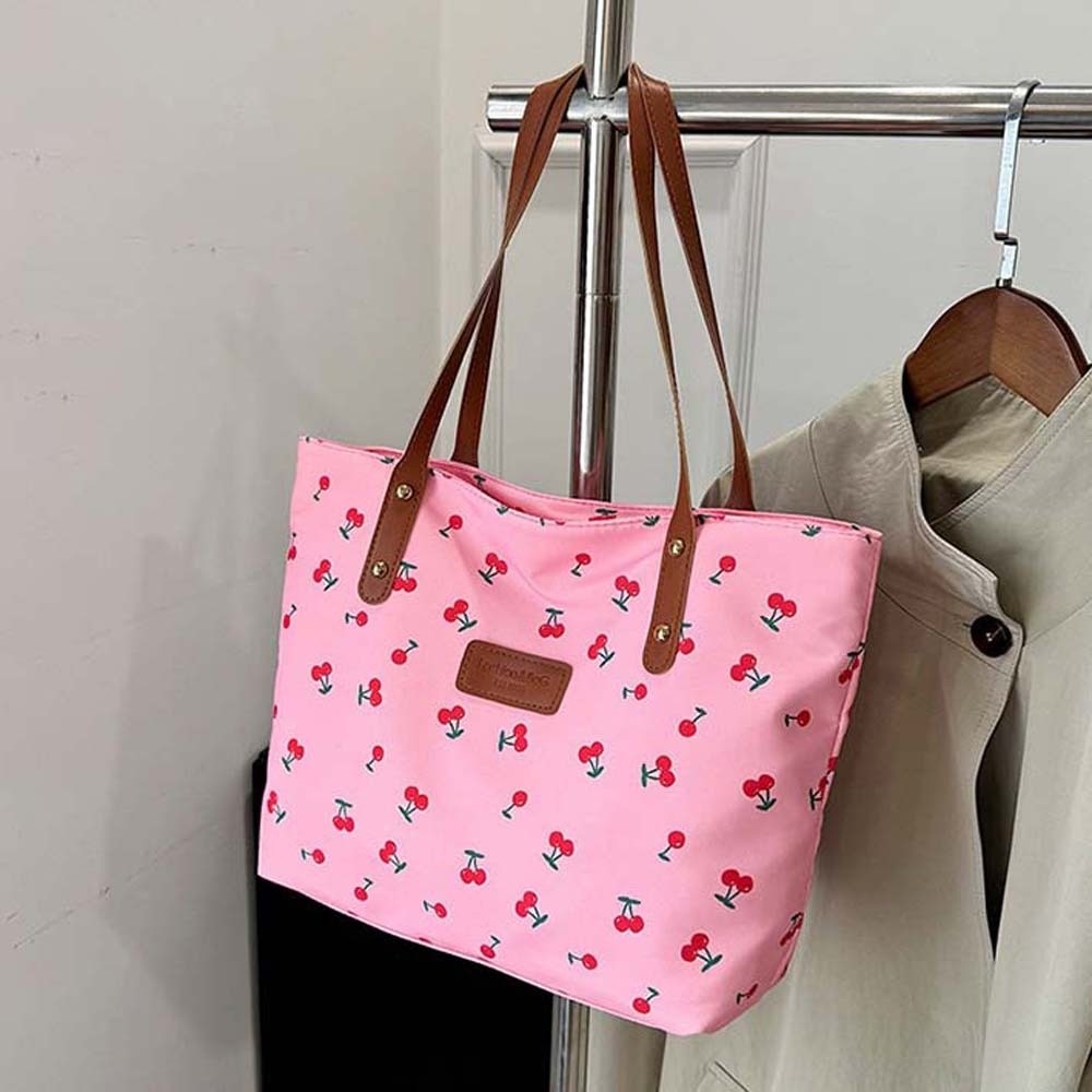Korean Style Cherry Printed To - Tote Bag Canvas Print recension och pris