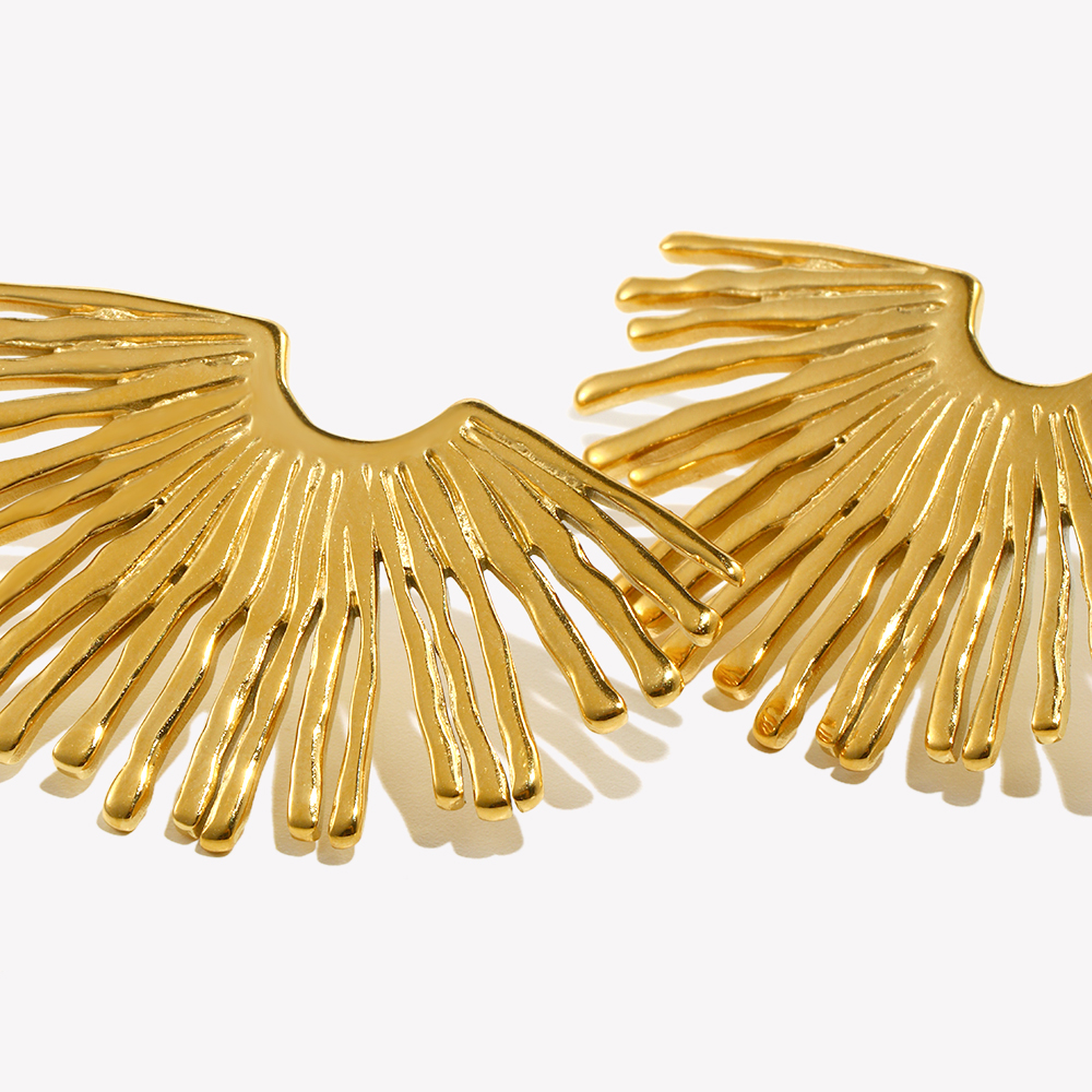 Street Exaggerated Ray Fan-sha - Street Fashion Earrings recension och pris