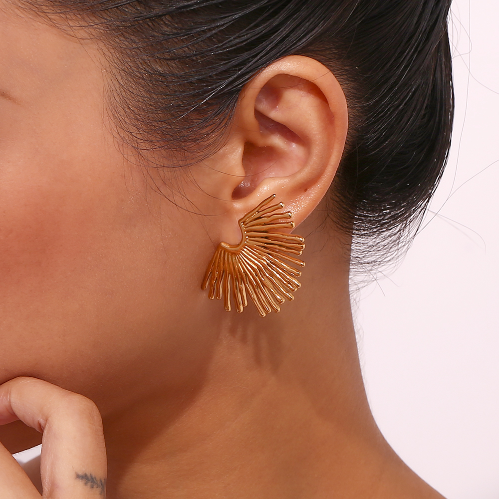 Street Exaggerated Ray Fan-sha - Street Fashion Earrings recension och pris
