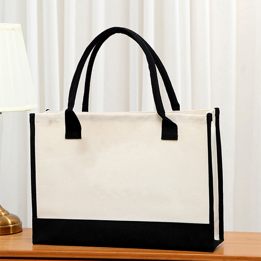 Cartoon-printed light white ca - Tote Bag Canvas Print recension och pris