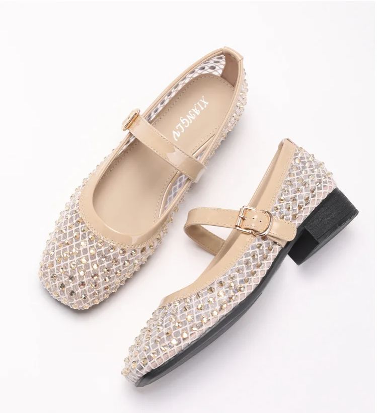 ZAROY Rhinestone Mesh Ballet F - Street Fashion Luxury recension och pris