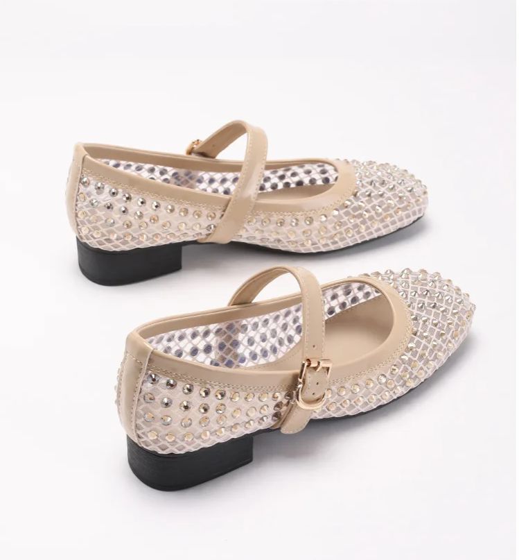 ZAROY Rhinestone Mesh Ballet F - Street Fashion Luxury recension och pris