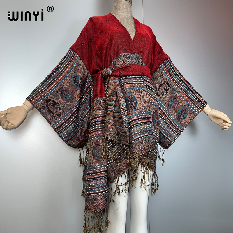 WINYI kimono maxi coat Africa  - Street Fashion Kimono recension och pris