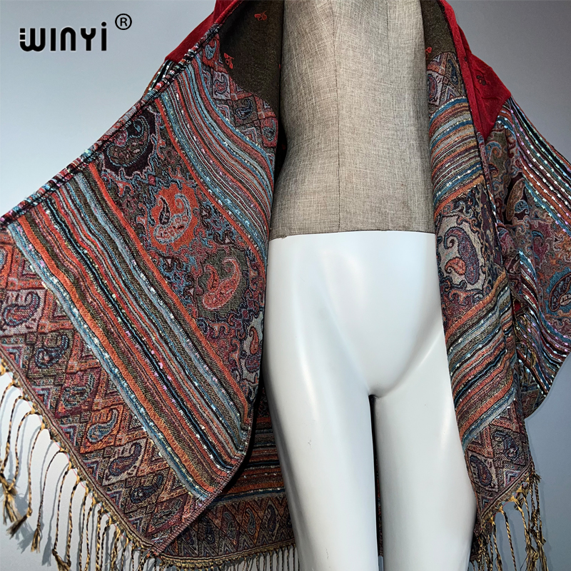WINYI kimono maxi coat Africa  - Street Fashion Kimono recension och pris
