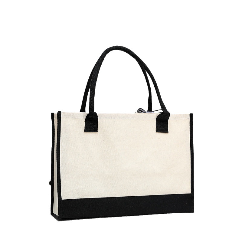Leather letter print tote bag, - Tote Bag Canvas Print recension och pris