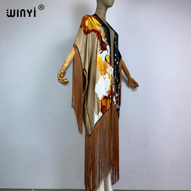WINYI tassels kimono cover-up  - Street Fashion Kimono recension och pris