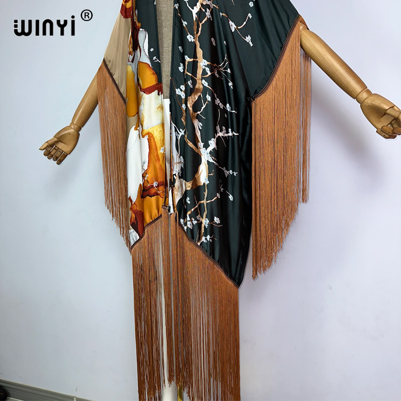 WINYI tassels kimono cover-up  - Street Fashion Kimono recension och pris